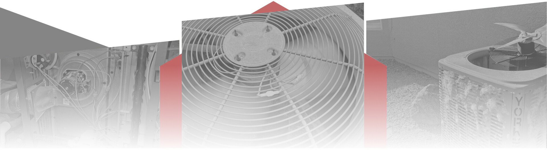 Image of a heat pump with a red arrow indicating its location, representing Paragon Service Pros' services.